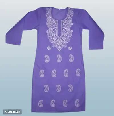 Classic Cotton Embroidered Kurti for Women-thumb0