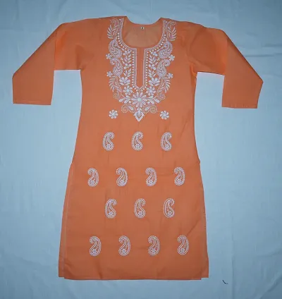 Classic Cotton Embroidered Kurti for Women