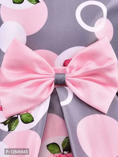 OMLI Steffi Love Baby Girls Midi/Knee Length Festive/Wedding Dress Floral (Pink, Sleeveless)(3-4 Years)-thumb3