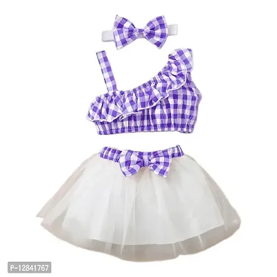 OMLI Sleeveless Bow Applique Frock Dress for Girls (3-4 Years, Blue)