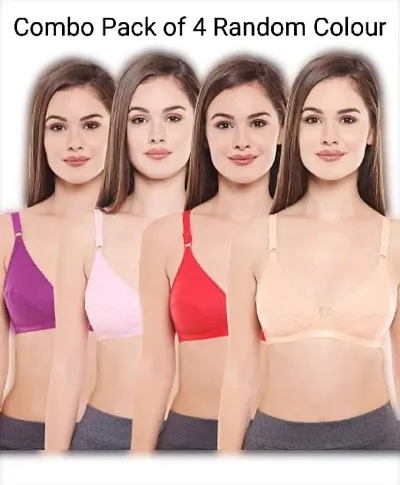 Stylish Fancy Non Padded Bras For Women Pack Of 3