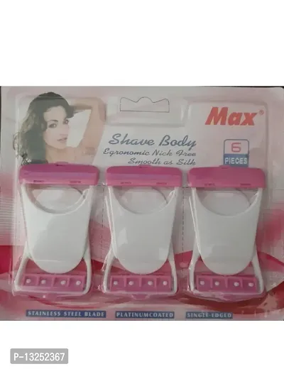 MAX 6 in 1 shave body blades Disposable Razor (Pack of 6) Disposable Razor  (Pack of 6)