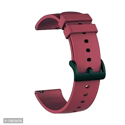 Smart Watch Mehroon Strap 22 mm Pack of 1-thumb0