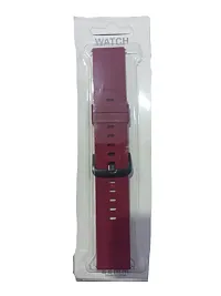 Smart Watch Mehroon Strap 22 mm Pack of 1-thumb3