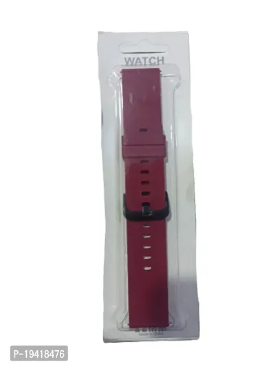 Smart Watch Mehroon Strap 22 mm Pack of 1-thumb5