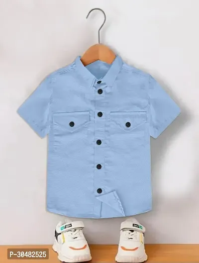 Trendy Cotton Blend Shirt for Boys