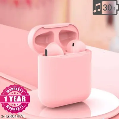 LEZZIE PINK in-pods Earbuds Wireless Bluetooth V5.0 Earphone Headphone with Mic. Bluetooth Headset (Pink)