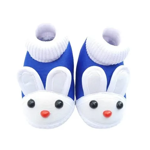 Teddy Applique Cotton Booties for Babies