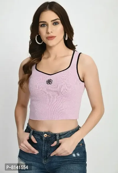 Trendy Wool Knitted Crop Top-thumb0