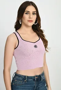 Trendy Wool Knitted Crop Top-thumb2