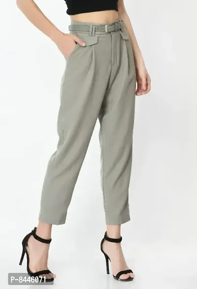 Buy The Khadi Store Womens Solid Regular Fit Semi Formal Pants - White (L)  at Amazon.in