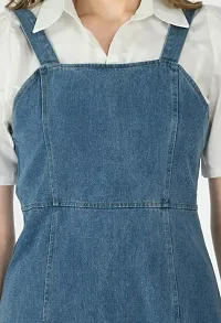 Short Denim Dress With Shirt-thumb3