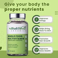 Health Veda Organics Whole Food Multivitamin with Natural Vitamins  Minerals I 120 Veg Tablets I Best for Energy, Brain, Heart  Eye Health I For both Men  Women-thumb3