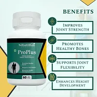 Health Veda Organics ProPlus 500 mg I 60 Veg Capsules I Good Height  Great Personality I Supports Healthy Bones  Muscles I For both Men  Women-thumb2