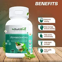 Health Veda Organics Ashwagandha, 1000 mg | 60 Veg Tablets | Boost Immunity, Rejuvenates Mind  Body | For Men  Women-thumb2