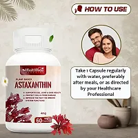 Health Veda Organics Plant Based Astaxanthin 6 mg Supplement I 60 Veg Capsules I Supports Eye, Joint  Skin Health I Boosts Immune System I For both Men  Women-thumb3