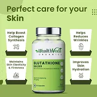 Health Veda Organics Plant Based Glutathione Builder with Tetrahydrocurcuminoids  Grape Seed Extract | 60 Veg Capsules| Antioxidant Support for Anti-Ageing, Youthful  Brightening Skin| For Both Men-thumb2