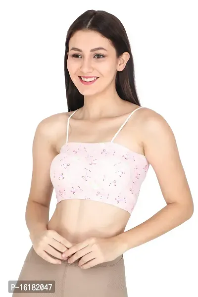 Uniqlive designer printed bralette top for girls| seamless removable padded bra| For gym, sports or casual wear-thumb0