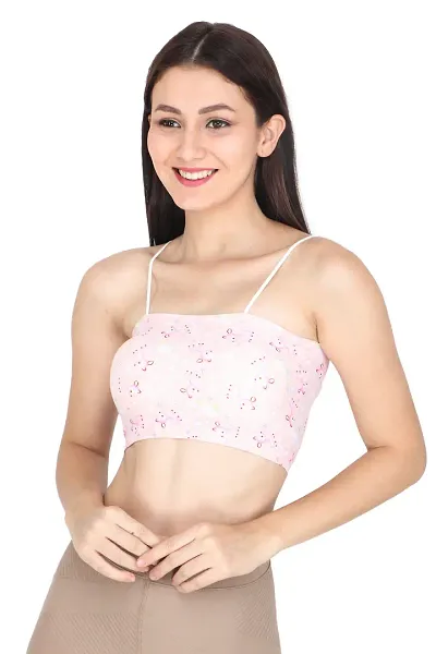 Uniqlive designer printed bralette top for girls| seamless removable padded bra| For gym, sports or casual wear