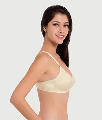 Beg Color Bra For Daily Use Fully Comfortable Bra-thumb3