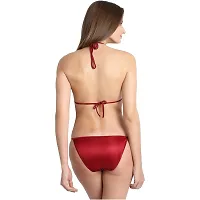 Stylish Red Nylon Spandex Lingerie Set For Women-thumb1