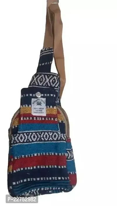 Stylish Multicoloured Fabric Printed Sling Bags For Women-thumb0