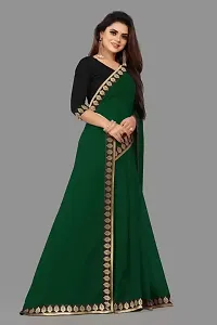 New Trending Plain Georgette Saree For Partywear-thumb3