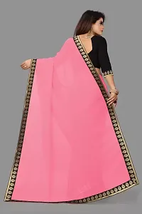 New Trending Plain Georgette Saree For Partywear-thumb2