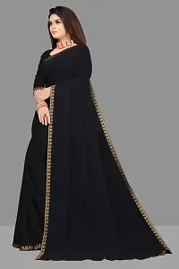 New Trending Plain Georgette Saree For Partywear-thumb4