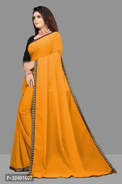 New Trending Plain Georgette Saree For Partywear-thumb4