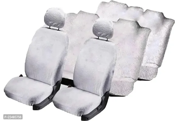 Crokrok Cotton Car Seat Cover For Mahindra TUV 300 (Front Detachable Headrest  Without Back Seat Arm Rest  7 Seater)