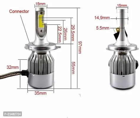 Crokrok C6 CHL SET 0103 Headlight Car LED for Tata (12 V  36 W) (Indica Vista  Pack of 1)-thumb4