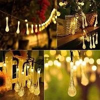 14 LED Water Drop Rain Droplets Decorative Fairy String Lights-thumb1