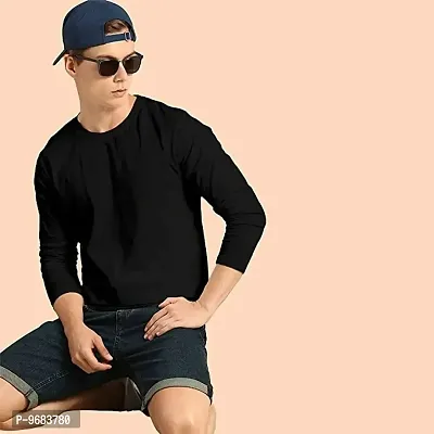 Stylish Men Cotton Long Sleeves T-Shirt-thumb0