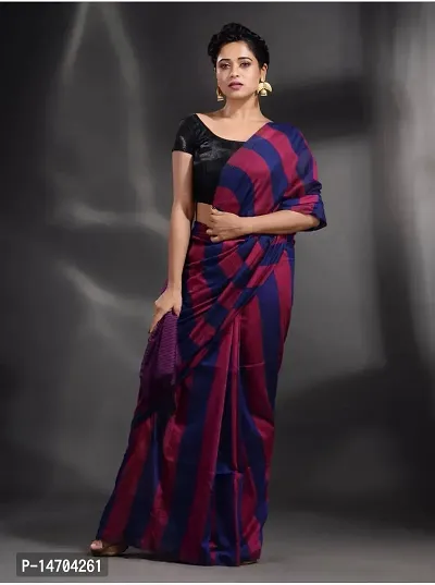 Stylish Fancy Khadi Cotton Saree With Blouse Piece For Women