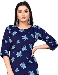 Stylish Straight Printed Crepe Kurta For Women-thumb3