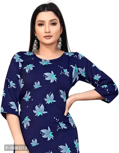 Stylish Straight Printed Crepe Kurta For Women-thumb4