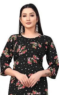 Stylish Straight Printed Crepe Kurta For Women-thumb3