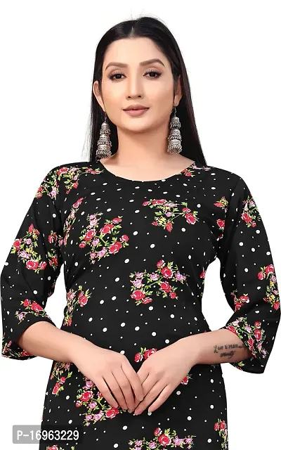 Stylish Straight Printed Crepe Kurta For Women-thumb4