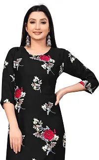 Stylish Straight Printed Crepe Kurta For Women-thumb3