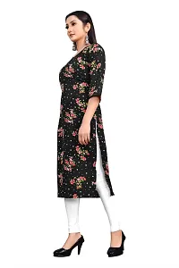 Stylish Straight Printed Crepe Kurta For Women-thumb4