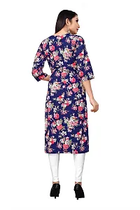 Stylish Straight Printed Crepe Kurta For Women-thumb2