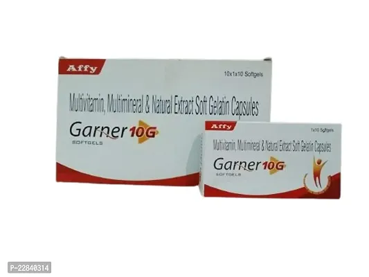 GARNER 10 G SOFTGEL CAPSULE Multivitamins Multimineral  Natural Extract pack of 2 Strip