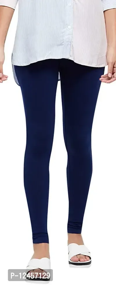 Stylish Cotton Solid Leggings For Women