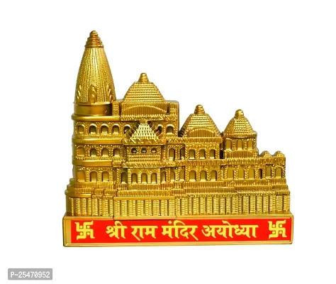 Shree RAM AYODHYA MANDIR, Shree Ram Mandir, RAM Temple Frame Decorative Showpiece - 22 cm (Plastic, Gold) showpiece Ram Mandir Wall hanging Shri Ram Mandir, Ram Janmabhoomi Ayodhya Temple, Souvenir-thumb0