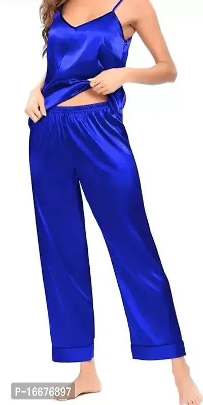 NYC Tashan Women Sleepwear Two Piece Set (Pyjama or Top) (Blue)-thumb3