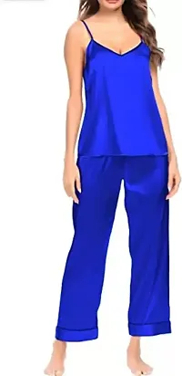 NYC Tashan Women Sleepwear Two Piece Set (Pyjama or Top) (Blue)-thumb1