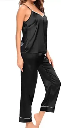 NYC Tashan Women Sleepwear Two Piece Set (Pyjama or Top) (Black)-thumb3