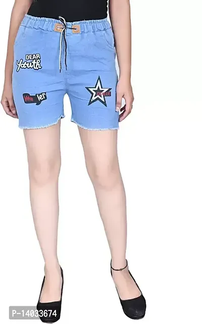 NYCTashan Women Star Denim Shorts (Nikker)