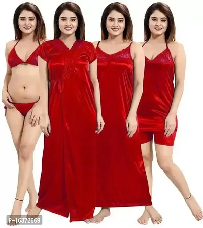 NYCTashan Women 6 Piece Shorts  Night Dress-thumb0